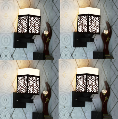 Kiyan traders Uplight Wall Lamp Without Bulb(Pack of 4)