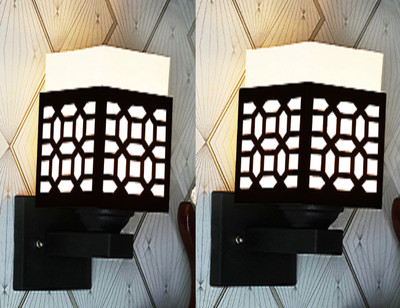 Gojeeva Uplight Wall Lamp Without Bulb(Pack of 2)