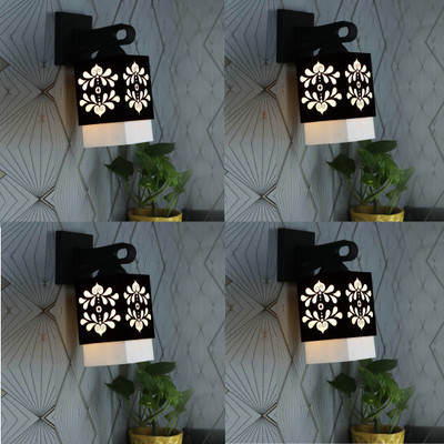 Kiyan traders Uplight Wall Lamp Without Bulb(Pack of 4)