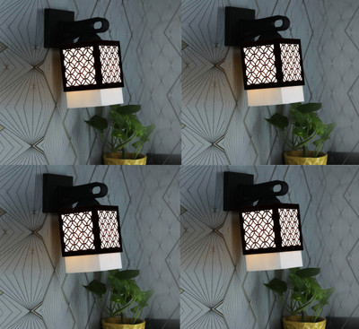 Kiyan traders Uplight Wall Lamp Without Bulb(Pack of 4)