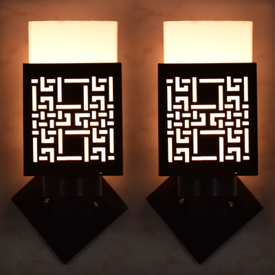 SAHDEV ENTERPRISES Uplight Wall Lamp Without Bulb(Pack of 2)