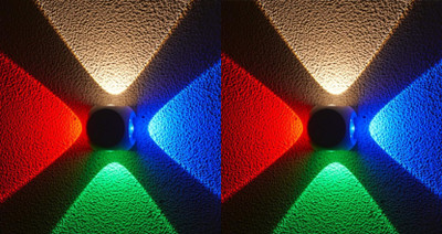 inooBeam Step Light Wall Lamp With Bulb(Pack of 2)