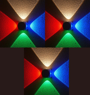 Volt Vision Step Light Wall Lamp With Bulb(Pack of 3)
