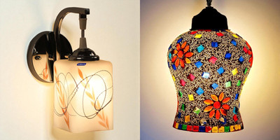 Sadhna Fancy Lighting Swing Arm Wall Light Wall Lamp With Bulb(Pack of 2)