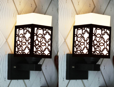 Kiyan traders Uplight Wall Lamp Without Bulb(Pack of 2)