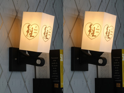 Gojeeva Uplight Wall Lamp Without Bulb(Pack of 2)