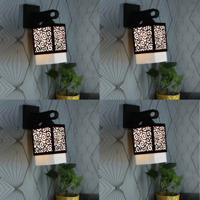 Kiyan traders Uplight Wall Lamp Without Bulb(Pack of 4)