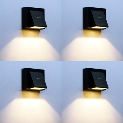 Hybrix Step Light Wall Lamp With Bulb(Pack of 4)