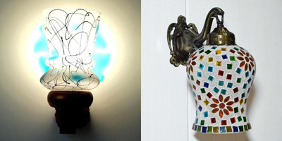 Sadhna Fancy Lighting Swing Arm Wall Light Wall Lamp With Bulb(Pack of 2)