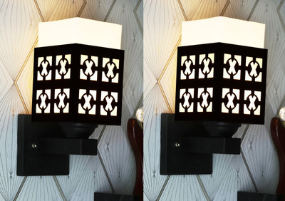 shyam enterprises Uplight Wall Lamp Without Bulb(Pack of 2)