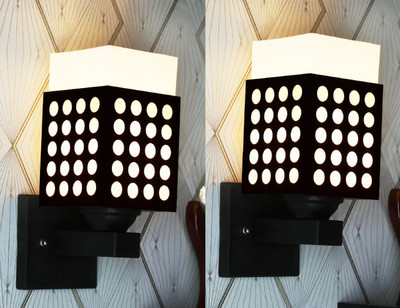 KASHI TRADERS Uplight Wall Lamp Without Bulb(Pack of 2)