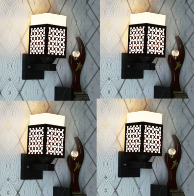 Kiyan traders Uplight Wall Lamp Without Bulb(Pack of 4)