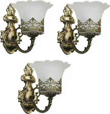 Delbay Wallchiere Wall Lamp Without Bulb(Pack of 3)