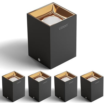 LEDDIT Uplight Wall Lamp With Bulb(Pack of 5)