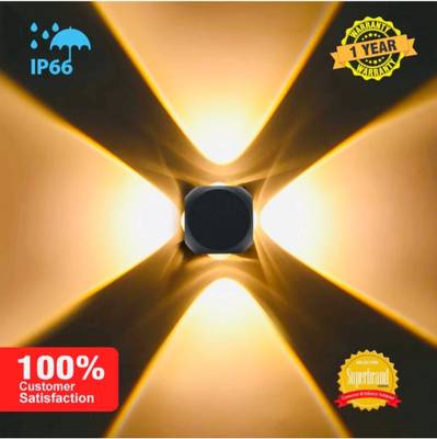 PIXORA Waterproof LED 4 way warm white Gate Light Outdoor Lamp