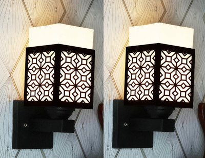pawan enterprises Uplight Wall Lamp Without Bulb(Pack of 2)