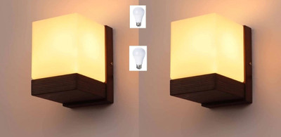 LYMON Uplight Wall Lamp With Bulb(Pack of 2)