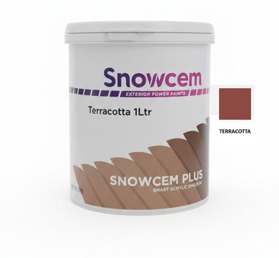 snowcem Plus Smart Acrylic Emulsion Terracotta Terracotta Emulsion Wall Paint(1 L)