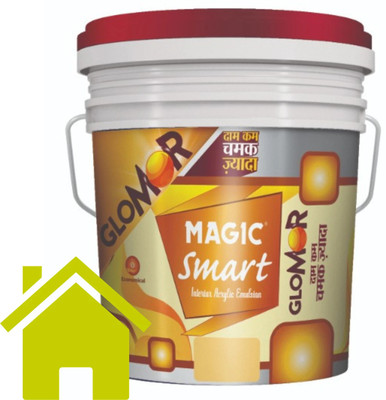 Magic Paints Smart GLOMOR Interior Acrylic Emulsion |Premium Finish |Long-Lasting Durability |Smooth Finish With Luxurious Sheen | Stain Resistant Lemon Souffle Emulsion Wall Paint(1 L) Magic Paints Smart GLOMOR Interior Acrylic Emulsion |Premium Finish |Long-Lasting Durability |Smooth Finish With Luxurious Sheen | Stain Resistant Lemon Souffle Emulsion Wall Paint(1 L)
