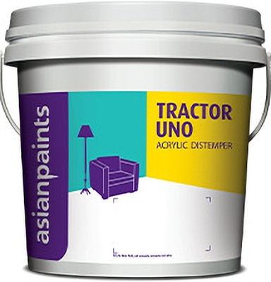Asian Paints Tractor Uno 20 KG Acrylic Distemper White Distemper Wall Paint(20 kg)