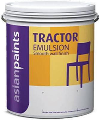 Asian Paints Tractor emulsion 4L White Emulsion Wall Paint(4 L)