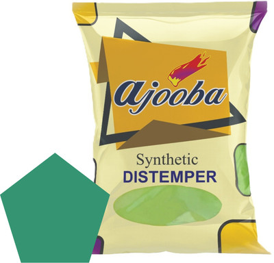 Ajooba Synthetic Distemper Smooth Matte Finish Applied On Interior Cement Plaster AQUAMARINE Distemper Wall Paint  (2 L) For Rs. 14 @ 97 %