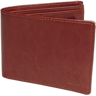 MMShopy Men Brown Artificial Leather Wallet(6 Card Slots)