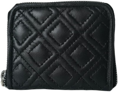 PERKED Women Casual, Evening/Party Black Genuine Leather Wrist Wallet(4 Card Slots)