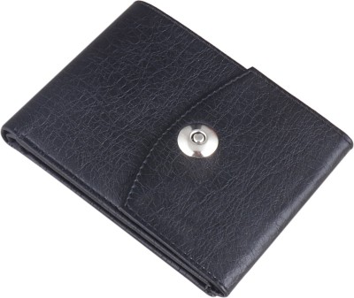 ZnW Men Formal Black Artificial Leather Wallet(6 Card Slots)