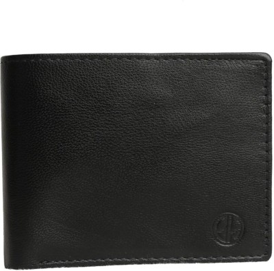 The Brown Hide Men Formal, Casual, Trendy Black Genuine Leather Wallet(7 Card Slots)