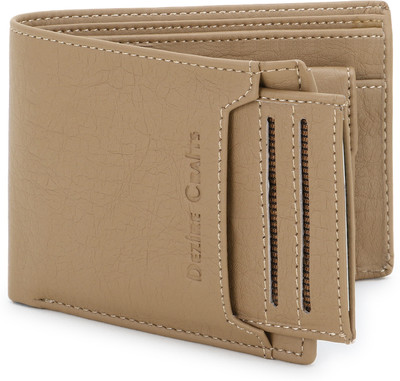DEZiRE CRAfTS Men Casual, Ethnic, Evening/Party, Travel, Formal, Trendy Beige Artificial Leather Wallet(8 Card Slots)