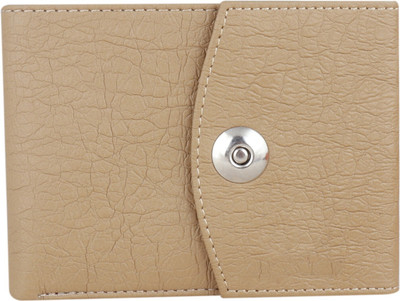ROCKZONE Men Trendy, Casual Beige Artificial Leather Wallet(6 Card Slots)