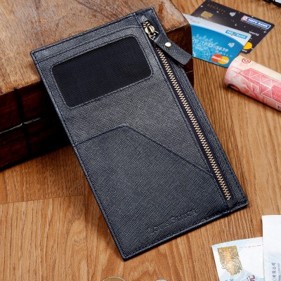 LOUIS STITCH Men Casual, Formal Blue Genuine Leather Card Holder(6 Card Slots)
