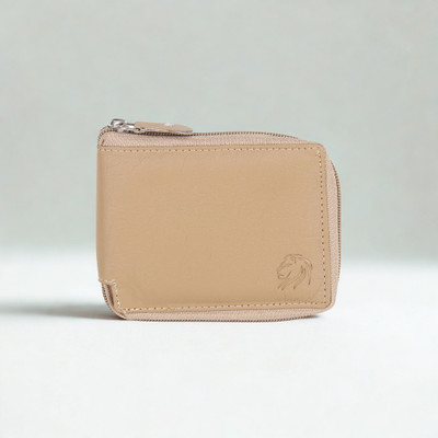 VEMILIO Men & Women Casual, Travel, Trendy Beige Artificial Leather Wallet(3 Card Slots)