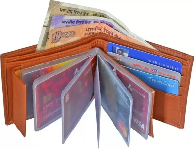METRONAUT Men Casual Tan Artificial Leather Wallet(9 Card Slots)