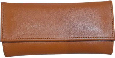PSH Women Casual Brown Genuine Leather Wallet(2 Card Slots)