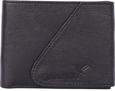 SHAMRIZ Men Evening/Party Black Artificial Leather Wallet(7 Card Slots)