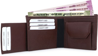 gustave Men Brown Artificial Leather Wallet(9 Card Slots)