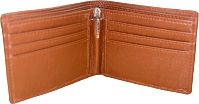 WALNIK Men Brown Genuine Leather Wallet(15 Card Slots)