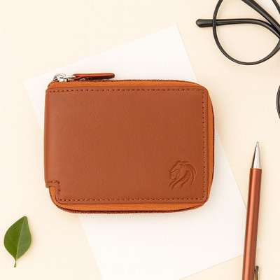 VEMILIO Men & Women Casual, Travel, Trendy Tan Artificial Leather Wallet(3 Card Slots)