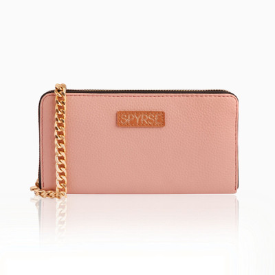 Spyrse Women Casual, Formal, Trendy Pink Artificial Leather Wallet(12 Card Slots)