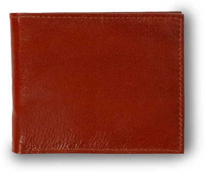Rich Born Men Casual Tan Genuine Leather Wallet(5 Card Slots)