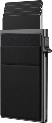 VOGARD Men & Women Trendy Black Aluminium Card Holder(8 Card Slots)