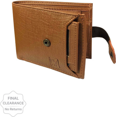 WENZEST Men Formal Tan Artificial Leather Wallet(7 Card Slots)