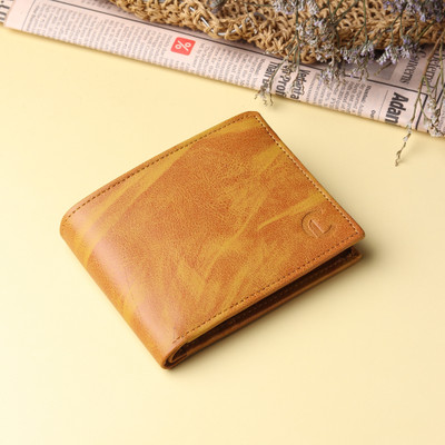 CRAFTLINE Men Casual Tan Artificial Leather Wallet(6 Card Slots)