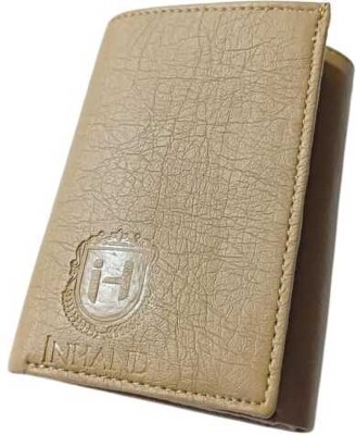 INHAND Men Casual Beige Artificial Leather Wallet(8 Card Slots)