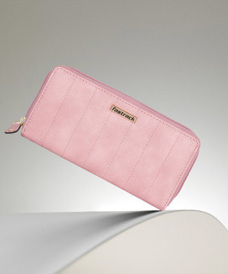 Fastrack Women Casual Pink Artificial Leather Wrist Wallet(4 Card Slots)