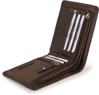 PROVOGUE Men & Women Trendy, Travel, Evening/Party, Casual, Formal, Ethnic Brown Artificial Leather Wallet(5 Card Slots)