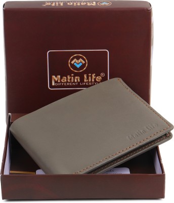 MATIN Life Men Casual, Formal, Trendy Green Genuine Leather Wallet(5 Card Slots)