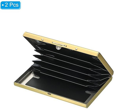 Taabar Men & Women Silver Aluminium Card Holder(10 Card Slots)